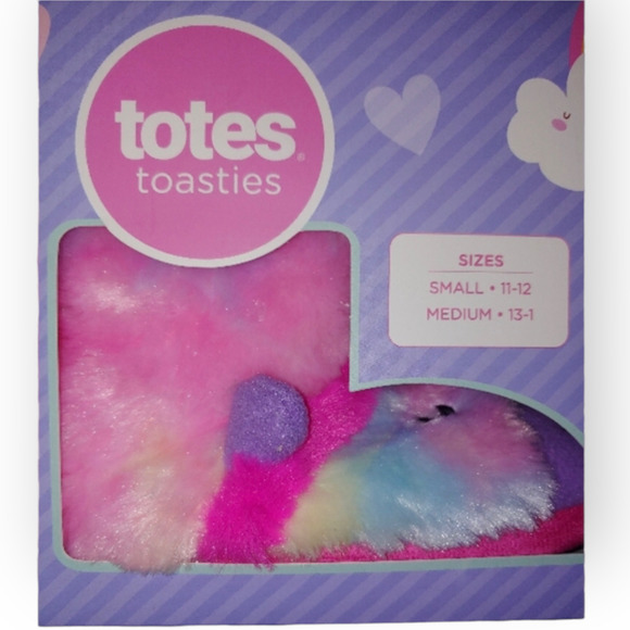 Totes Toasties Kids Unicorn Slippers Multi Size - Picture 4 of 15